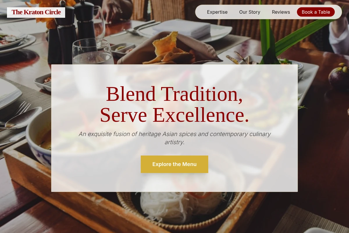 Artisan Asian Fusion Food