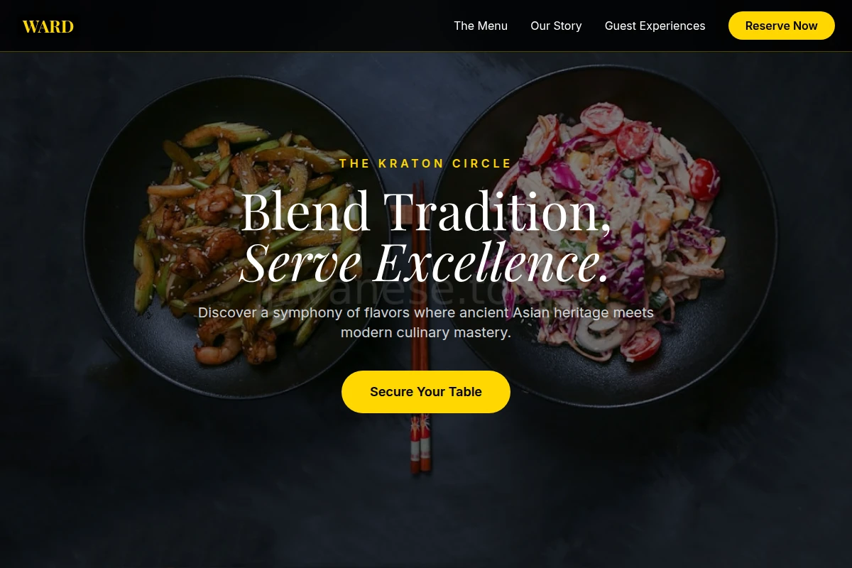 Ward Asian Fusion Food