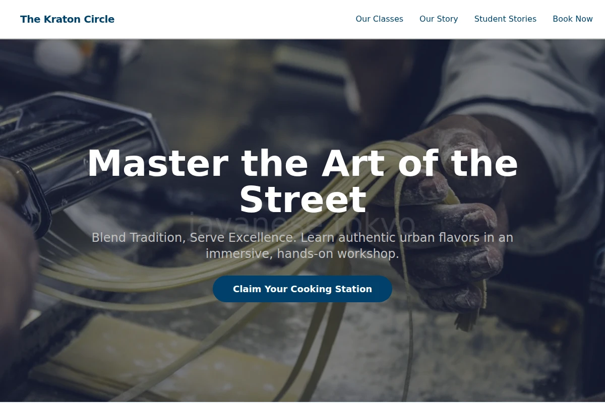Street Cooking Class
